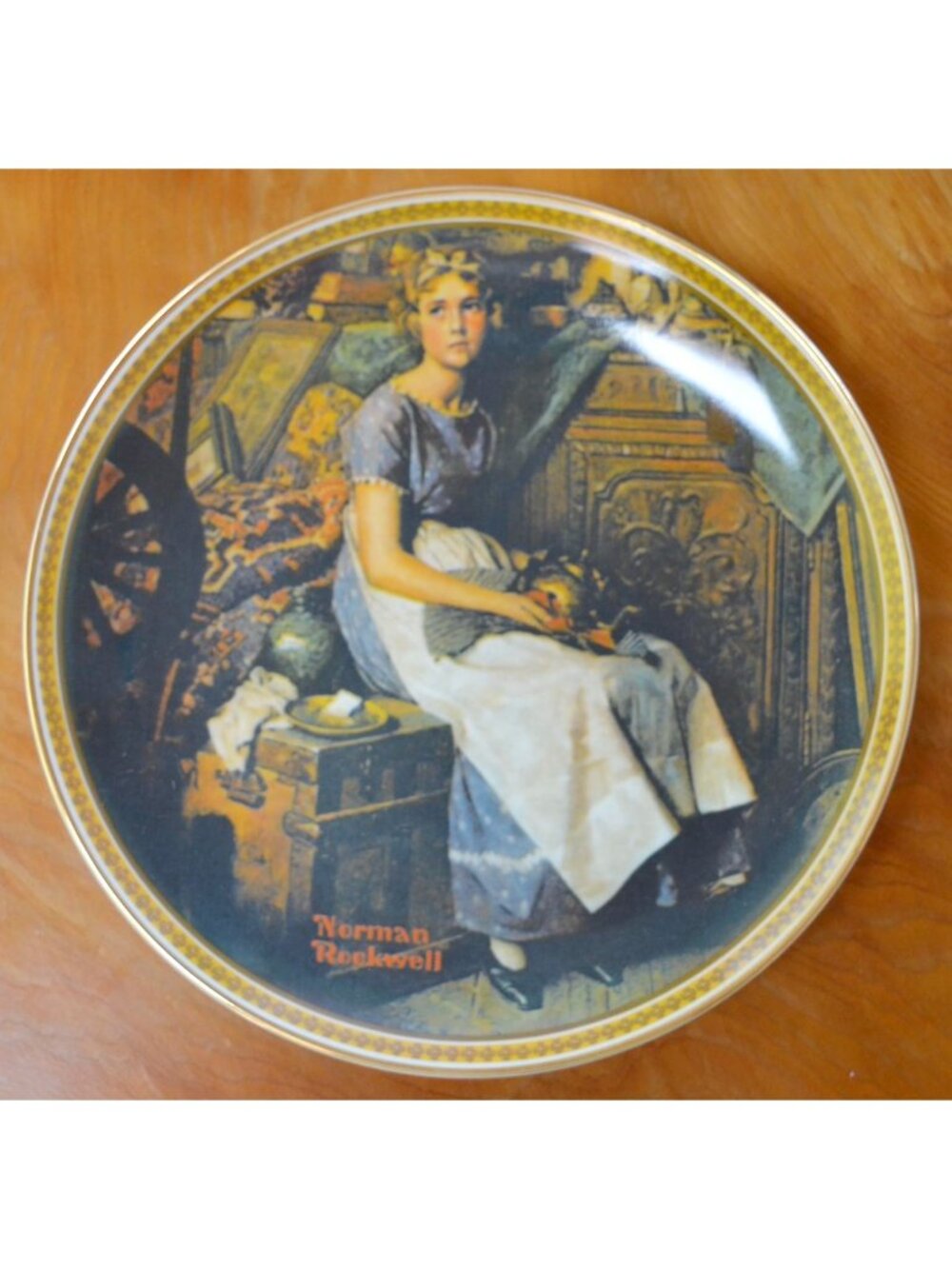 4 Norman Rockwell Rediscovered Women Collector Plates
